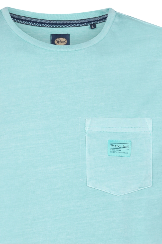 T SHIRT MET BORSTZAK M 1050 TSR632 5180 AQUA